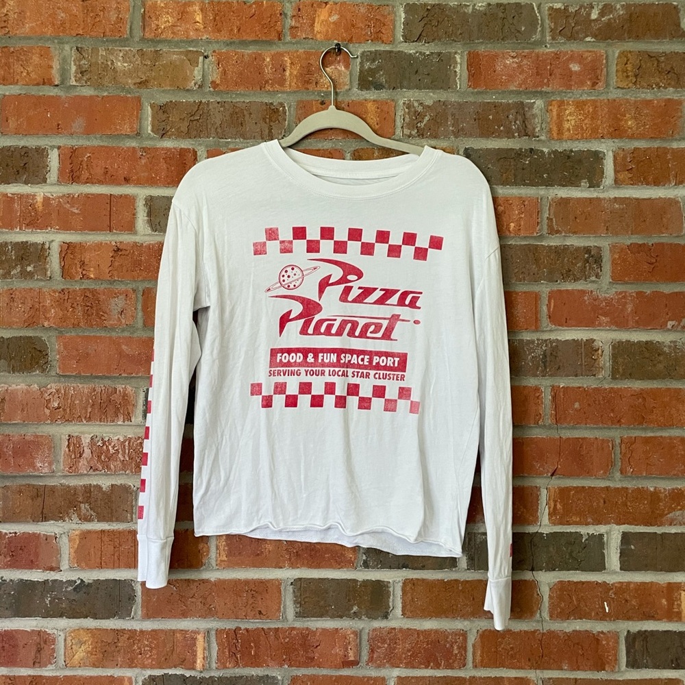 Pizza Planet Disney Pixar Long Sleeve Crop